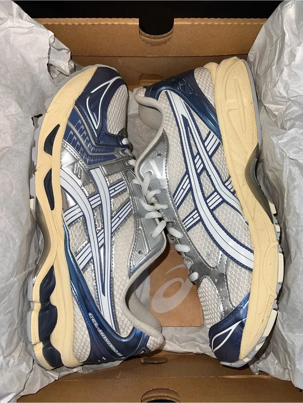 Mens ASICS Gel-Kayano 14 ‘Cream Denim Blue’ Size 11 - Picture 12 of 15